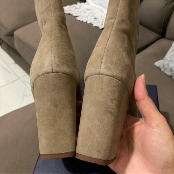 Splendid Rayna suede peep-toe ankle booties - Picture 7 of 8